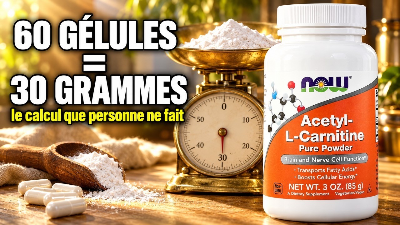 Acétyl-L-Carnitine Poudre Pure Now Foods à Paris : 60 gélules = 30 grammes
