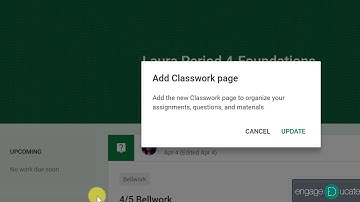 Add Classwork to Old Google Classrooms