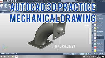 3D AutoCAD Practise Drawing | Elbow