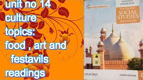 class 4 Social Studies Chapter 14 culture topics food,art and festavils reading by educational tips