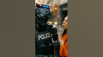 Robotic Policeman Serves Woman From Thief #robot #car #police #viral