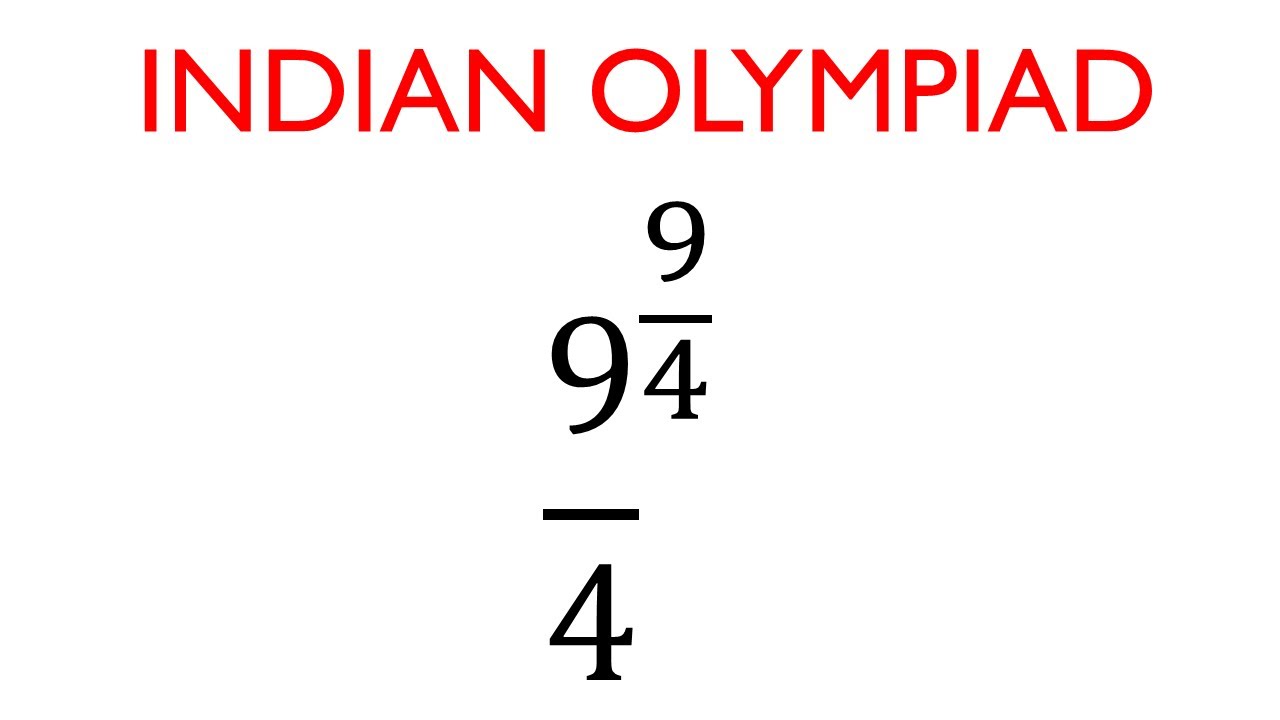 Can You Solve This? || (9/4)^(9/4) || Math Olympiad