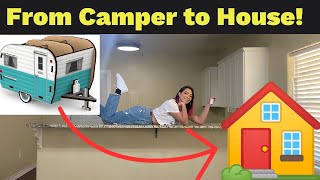 FROM CAMPER TO HOUSE | LIFE UPDATE NEW HOUSE TOUR!