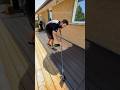 Staining our 800 sq ft deck deck makeover part 1 shorts homerenovation