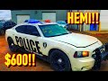 Copart Walk Around + Carnage + 2007 Police Pursuit Charger Hemi With all the Gear!!