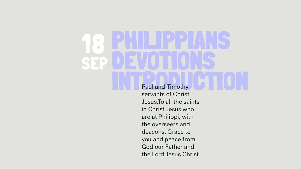 Daily Devotions // Philippians Introduction with Matt Carvel Cover Image