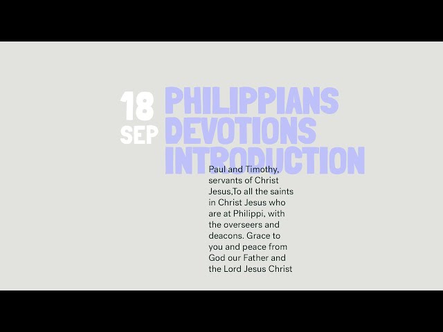 Daily Devotions // Philippians Cover Image
