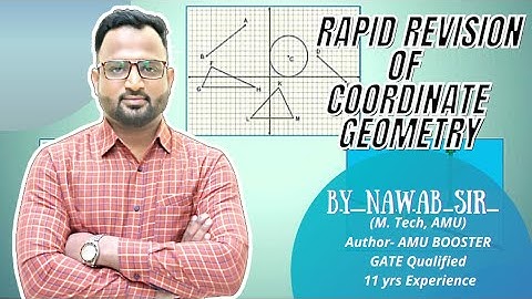 Rapid Revision Coordinate Geometry | Class 10th | AMU XI Entrance | By Nawab Sir @imageclasses