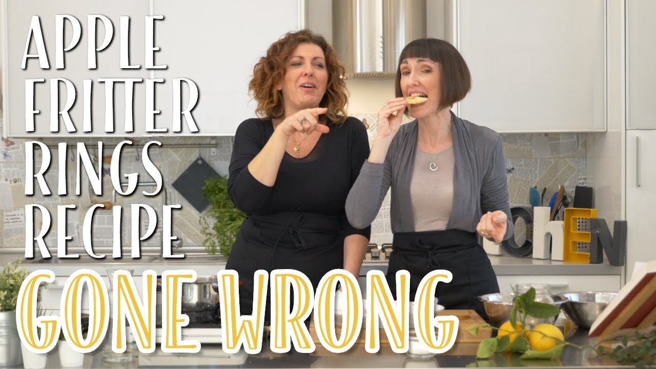 Apple Fritters Rings Recipe Gone Wrong Foodie Sisters In Italy Youtube