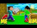 PRANKING my BEST FRIEND as FACELESS STEVE in Minecraft! (Minecraft Trolling)