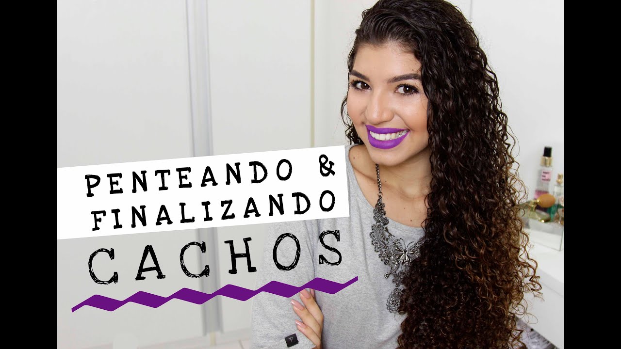 PENTEANDO e FINALIZANDO Cabelo Cacheado | Por Jessica Melo