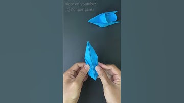 Origami Speed Boat #origami #shorts @hongorigami