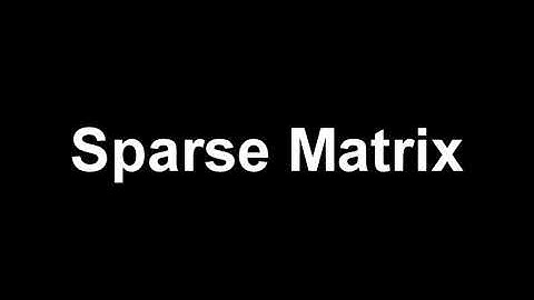 C Language Sparse Matrix