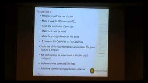 HIW 2014: Extending Cabal with Plugins, Preprocessors and Multi-target Compilers