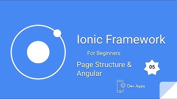 Ionic Framework 5 Tutorials for Beginners # 5   Page Structure & Angular