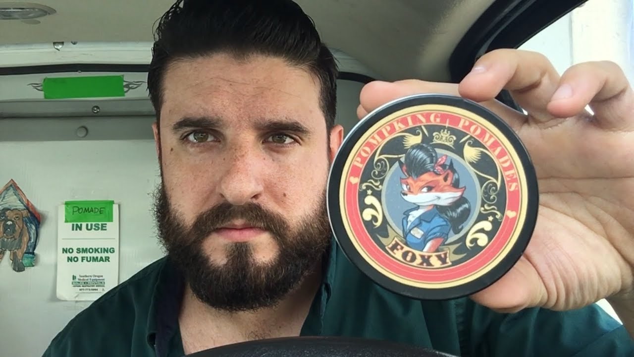 Pompking Pompking Pomade Foxy Waterbased Review - YouTube