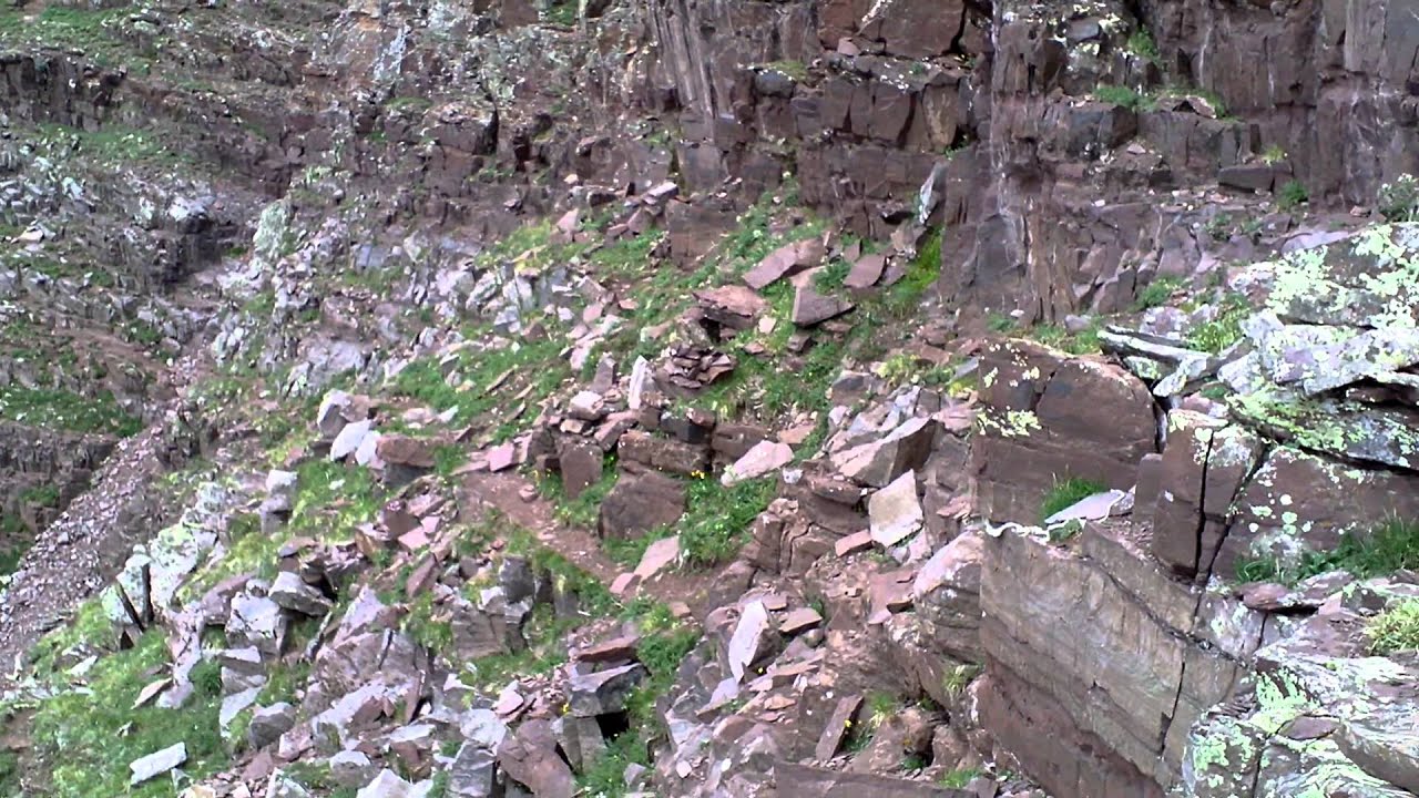 North Maroon Peak - Standing at the Bottom of the 2nd Gully Looking Up the East Side 7/21/12