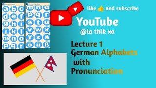 D1Learn German Alphabets with pronunciation | Pronounce Like a Native Speaker | German for beginners