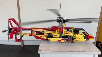 lego technic rescue helicopter 9396 b model motorised