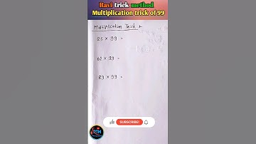 multiplication trick with 99. #shorts #tricks #education
