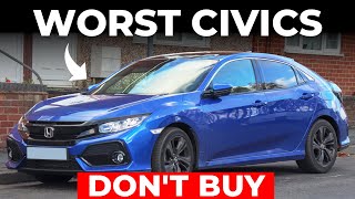 3 Worst And 4 Best Honda Civic Most Reliable Cars To Buy