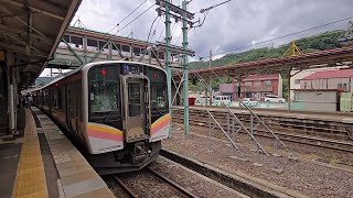 112. JR죠에츠선 E129계 0번대 전동차(B1편성, 도요전기제 VVVF-IGBT제어) 보통 나가오카행 미나카미 → 고이데역 주행영상