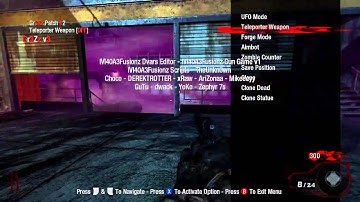 Black Ops 1 Gr3Zz v3 Zombies Mod Menu | All Client TU11/1.13