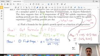 Modeling Linear Functions (College Algebra, Sec 2 part 4)