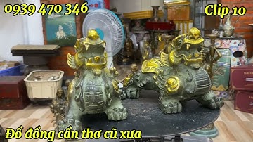 Chân đèn cô hái hái nho, tượng phật Bổn sư, tượng chúa #đồđồngcầnthơ65 