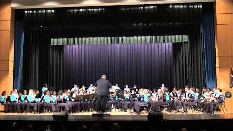 2013 BAND OF BLUE SPRING CONCERT - ABIDE WITH ME T...