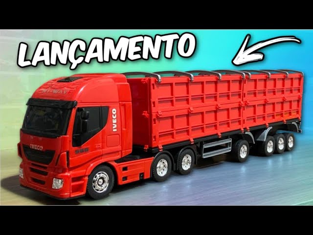 Brinquedo Caminhão Iveco C/ Empilhadeira Miniatura - Usual