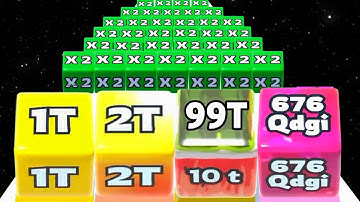 Jelly Run 2048 vs Happy Cubes 2048 - ASMR Gameplay (NOOB vs PRO vs HACKER) Big Update