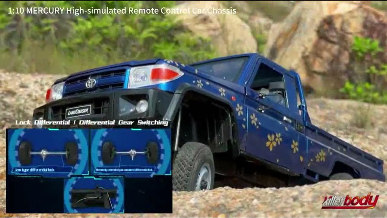 MERCURY Chassis Kit Fit for 1/10 Toyota Land Cruiser 70 Hard Body YouTube