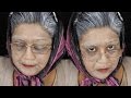 Old Age (Old Lady) Halloween Makeup Tutorial / Nishi V