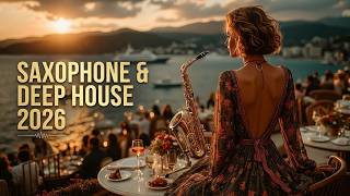 Luxury Sax Deep House 2026 | Sunset Lounge Music &amp; Smooth Saxophone Music ~ Relaxing Mix
