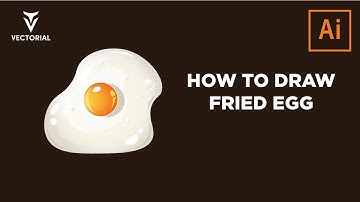 How to draw a Fried Egg in ADobe Illustrator - step by step