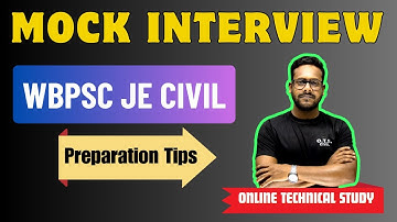 WBPSC JE Civil || Online Mock Interview