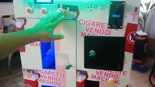 cigarette stick vendo machine. red channel