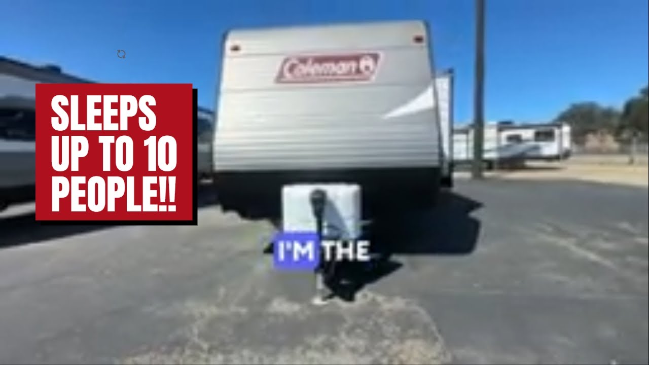 Coleman 263BH bunkhouse travel trailer that is half ton towable!
