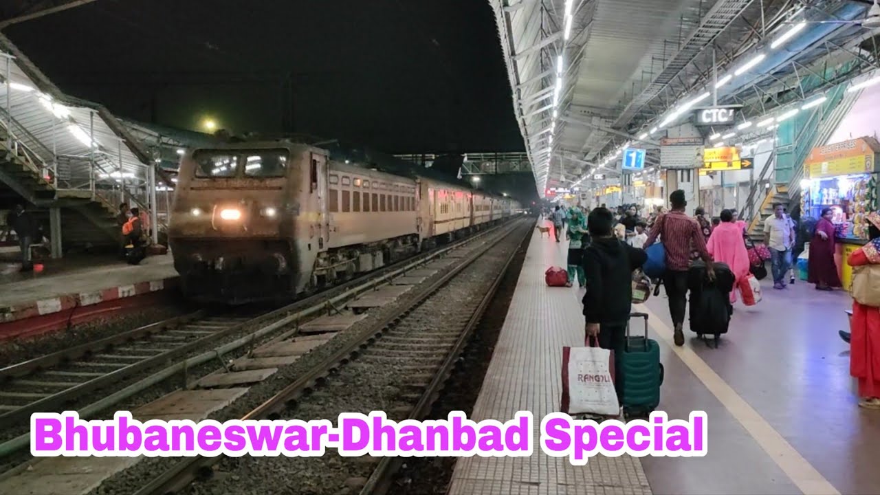 BhubaneswarDhanbad Special train arrived Cuttack. YouTube