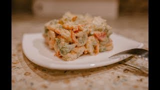 Нежный салат с креветками Нежный салат с креветками