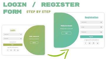 Как создать адаптивную Login and Registration Form with Toggle | HTML CSS JavaScript Tutorial