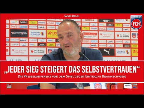 Die Pressekonferenz vor dem Heimspiel gegen Eintracht Braunschweig