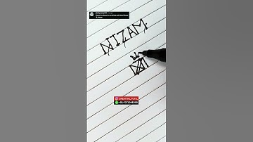 NIZAM NAME LOGO 🔥 COMMENT YOUR NAMES 😁 #shorts #short #shortvideo #shortsfeed #shortsvideo #art