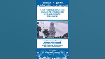 Kolong Jembatan Pangkajene Jadi "Jaring Sampah" Pascabencana