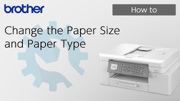 Change the Paper Size and Paper Type [Brother Global Support]