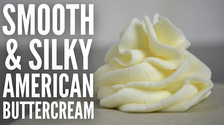 Easy American buttercream recipe - perfect flower piping consistency