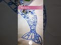 Free Embroidery File - Design No. 1 - Doodle Dolphin Embroidery Stitch Out 🐬
