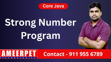Strong Number Program using While Loop | By Srinivas | Ameerpet Technologies