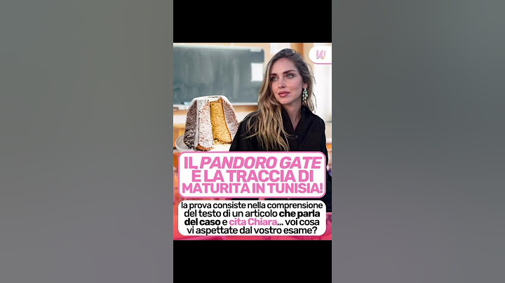 Il Pandoro gate di Chiara Ferragni diventa una traccia della maturità in Tunisia #notizie